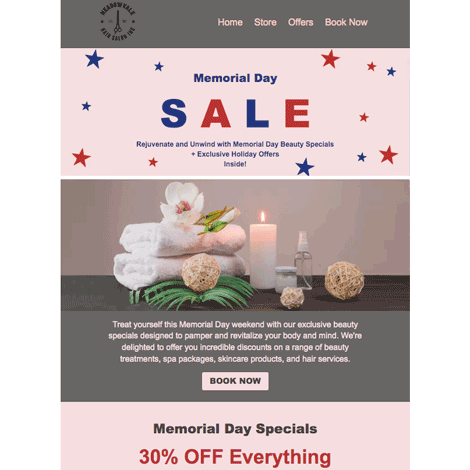 Memorial Day Self Care Sale